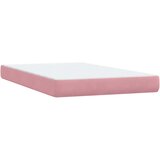 Box Spring krevet s madracem i LED ružičasti 120x220 cm samt | shoptok.hr