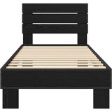  Okvir kreveta s uzglavljem Crni hrast 80 x 200 cm | shoptok.hr