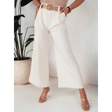 DStreet Spodnie damskie wide leg ALZUR ecru | Shoptok.si