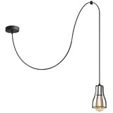  Visilica na sajli TUBE 1xE27/15W/230V crna/hrom | Eponuda.com