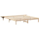  Krevet s okvirima i noćnim ormarićima Smeđa 180 x 200 cm Smeđa | shoptok.hr