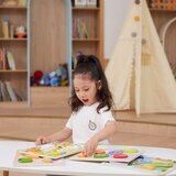 Viga drvena slagalica montessori 2u1 puzzle farm figure | shoptok.hr