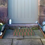 Artsy Doormats Otirač od kokosovih vlakana 40x60 cm Pink & Green Half Stripes – | shoptok.hr