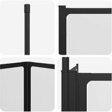 Tuš paravan Bijelo 120 x 70 x 137 cm Aluminij | shoptok.hr