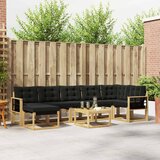  Set vanjskih sofa 8 kom. Bijela i crna | shoptok.hr