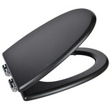 CAMARGUE Mistral WC deska (MDF, Črne barve, S samodejnim spuščanjem) | Shoptok.si