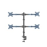 INF Nastavljiva sponka za 4 monitore 14 do 27 inch, 360°, vodenje kablov, (5000273814) | Shoptok.si