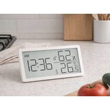 Digitalni lcd termometar higrometar sat 10cm bijeli | shoptok.hr