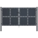 vidaXL vrtna vrata iz jekla 300x175 cm antracitna Cene