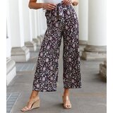 Gemre Black pleated floral trousers Macognano | shoptok.hr