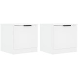 Maison Chic Dvo delni komplet Nočne omarice - Nočne mize bela 40x39x40 cm, (21689016) Cene