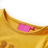  Dječja majica dugih rukava tamna oker boja 116 | shoptok.hr