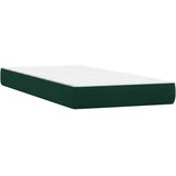 Box Spring krevet s madracem tamnozeleni 80x220 cm baršun | shoptok.hr