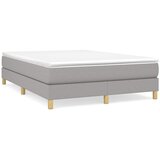  box spring s madracem svjetlosivi 140x200 cm od tkanine | shoptok.hr