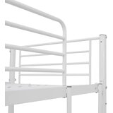 Krevet na kat sa stolićima u okviru bijeli metalni 90 x 200 cm | Eponuda.ba