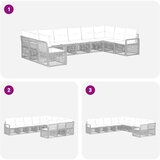  Sjedeća garnitura za vrt 10 kom. Crna poliratan 61 x 62 x 70 cm | shoptok.hr