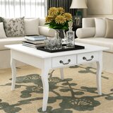  Stol za kavu s 4 ladice bijeli | shoptok.hr