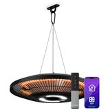 Klarstein LumiHeat infracrvena stropna grijalica | 2000 W | 15 m² | LED svjetlo | 42 cm x 42 cm | shoptok.hr