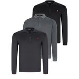 Dewberry TRIPLE SET V4007 MEN'S SWEATSHIRT-BLACK-NAVY-ANTHRACITE Cijene