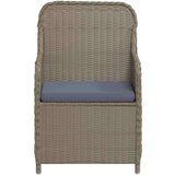  7-dijelni vrtni blagovaonski set s jastucima smeđi | shoptok.hr