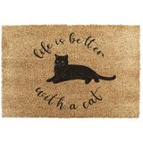Artsy Doormats Otirač od kokosovih vlakana 40x60 cm Life Is Better With a Cat – Cijene