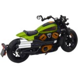  Metalni motor Chopper sa zvučnim i svjetlosnim efektima 1:12 - zeleno/crni | Shoptok.si