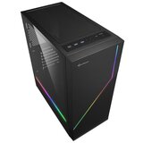 Sharkoon rgb flow midiatx okno črno ohišje | Shoptok.si