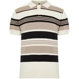 Trendyol Men's Multicolor Regular Fit Striped Knitwear Polo Collar T-Shirt Cene