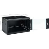 vidaXL Zidni komunikacijski ormar 6U 19" IP20 600 x 450 x 375 mm | shoptok.hr