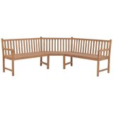  Kutna vrtna klupa 185 x 185 x 90 cm od masivne tikovine | Eponuda.com