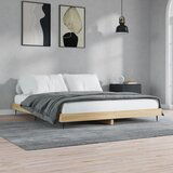 Maison Chic Posteljni okvir - Dvoposteljna postelja - Zakonska postelja brez vzmetnice 200x200 cm inženirski les-J3410, (21759357) | Shoptok.si
