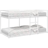  Krevet na kat bez madraca bijeli 90x200 cm čelik | shoptok.hr