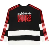 Adidas Sweater majica krvavo crvena / crna / bijela