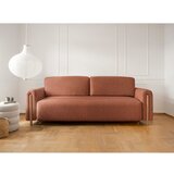 ELTAP Sklopiva/s prostorom za odlaganje sofa od bouclé tkanine boja terakote 244 cm Arcadova – | shoptok.hr