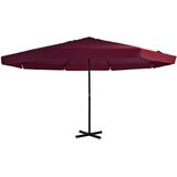  Vrtni suncobran s aluminijskom šipkom 500 cm bordo | Eponuda.ba