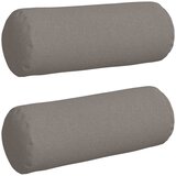  Valjkasti jastučići 2 pcs Sivo-smeđa Ø 25 x 70 cm tkanina | Eponuda.com