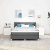 s opruga kutije Tamno siva 160 x 200 cm tkanina | shoptok.hr