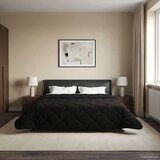  Poletna odeja Črna 200 x 220 cm Mikrofibra in Teddy flis, (5000284558) | Shoptok.si