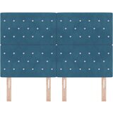 vidaXL vzglavje s kristalnimi gumbi, tapecirano temno modro 160 cm žamet, (22080541) | Shoptok.si