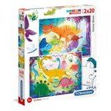 Clementoni puzzle 2X20 funny dinos | ePonuda.com