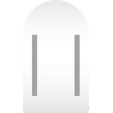 vidaXL kupaonski ormarić s ogledalom led lučni bijeli 42 x 13 x 70 cm | shoptok.hr