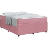  Posteljni okvir z vzmetnico z vzmetnico Roza 140 x 200 cm Žamet | Shoptok.si