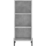 vidaXL Visoka omara betonsko siva 34,5x34x180 cm inženirski les | Shoptok.si