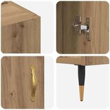 vidaXL s pohranom s vratima Smeđa 90 x 34 x 80 cm Konstruirano drvo | shoptok.hr