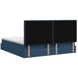  Krevet od pjene s madracem i LED-om Plava 200 x 200 cm Tkanina - Plava 200 x 200 cm Dizajn linija | shoptok.hr