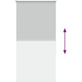 Rolo zavjesa Blackout svijetlo siva 75x175 cm Širina tkanine | Shoptok.si