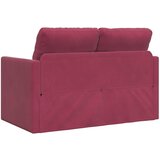  Podni kauč na razvlačenje 2-u-1 boja vina 122x204x55 cm baršun | Eponuda.com