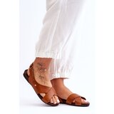 Zazoo Velcro Leather Sandals Brown Addison | Shoptok.si