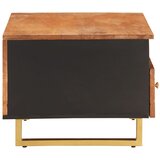  Stolić za kavu smeđe-crni 80x54x40 cm od masivnog drva manga | shoptok.hr