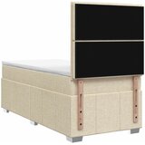  LED okvir za krevet s madracem Krem 100 x 200 cm Tkanina | shoptok.hr